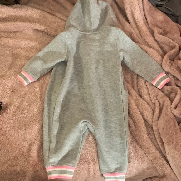 NWOT Reebok Baby Girl Gray Pink Bodysuit Romper​ - Picture 7 of 7